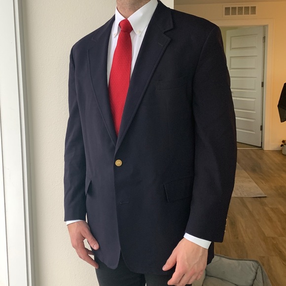 Brooks Brothers Other - 46L Brooks Brothers Navy Blazer with Gold Buttons